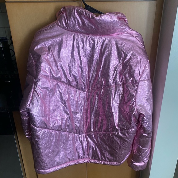 Metallic Puffer Jacket - Picture 2 of 3